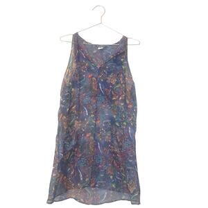 Nicole miller hooded semi sheer coverup with pockets size medium